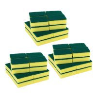 Heavy Duty Multi Use Cleaning Sponges Rub Non-Scratch Sponge Scrubbing Dish Sponges Use for Kitchens, Bathroom- 60 Pack