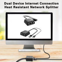 RJ45แยกสายเคเบิลอีเทอร์เน็ต1ถึง2สำหรับ Cat5/5e/6/7/8อะแดปเตอร์ขยายเครือข่ายอุปกรณ์คู่ใช้ร่วมกันอินเทอร์เน็ตปลั๊กเล่น USB ขับเคลื่อน