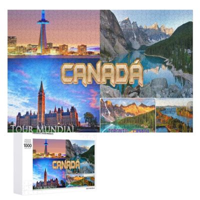 Canada2 จิ๊กซอว์กระดาษปริศนา 2 สี 300 ชิ้น 500 ชิ้น 1000 ชิ้น Diy