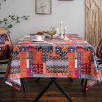 Cotton Linen Ethnic Tablecloth Coffee Table Table Cloth Bohemian Table Cover Home Kitchen Decoration Nappe De Table Tapete