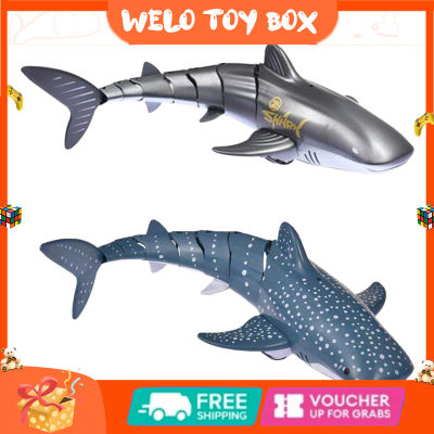 ของเล่นเด็กจำลองปลาฉลาม3.7V 500MAh 2.4G ของเล่นเล่นตลกไฟฟ้าจากถ่านรีโมทควบคุมลิเธียมว่ายน้ำสำหรับเด็กสระว่ายน้ำของเล่นปลาฉลามวาฬ