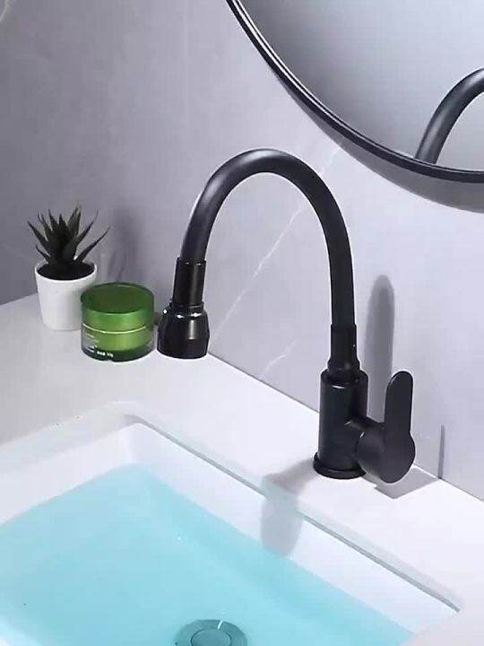 Kitchen Faucet Stainless Steel Flexible Spout Kitchen Sink Faucet Hot