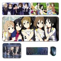 Anime K-On Mouse Pads Akiyama Mio Yui Azusa Tsumugi Ritsu Xxl Mousepad Manga Computer Keyboard Padding Accessories Desk Mats