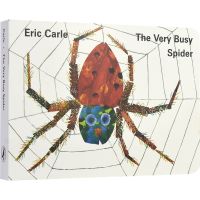 The very busy spider the busy little spider cardboard book Eric Carl Eric Carr wuminlan book list childrens English Enlightenment story picture book bedtime reading English original imported book