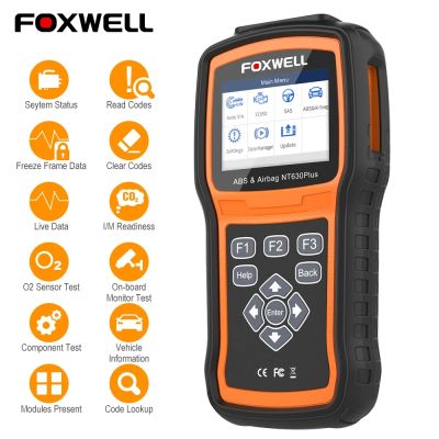 Foxwell NT630 Plus OBD2 Automotive Scanner Code Reader Brake Bleeding ABS Airbag SRS Reset Crash Data OBD 2 Car Diagnostic Tool