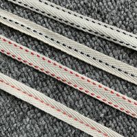 [HOT!] 50 YARD 3/8 quot; 1cm Cotton Ribbon Herringbone With Hat Inner Sideband