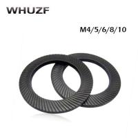 M4/5/6/8/10/12/14 lock black washer two fold locking washers carbon steel Nordlock washer