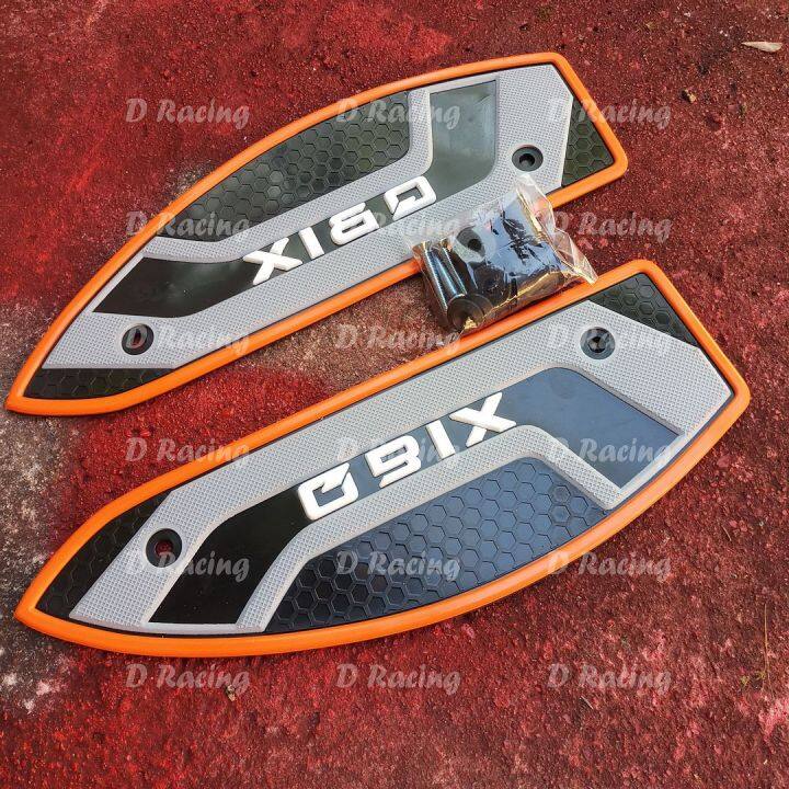 พื้นยางที่พักเท้าเกรดเอ-q-bix-สีส้ม-yamaha-qbix-ลดแหลกลดเลย