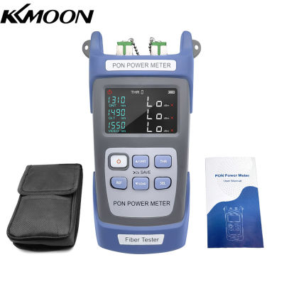 KKmoon มือถือ PON Power Meter Optical Fiber Tester เครือข่ายวิศวกรรมสิบการจัดเก็บข้อมูล1310nm 1490nm 1550nm วิดีโอ FTTX ONT OLT สัญญาณอุปกรณ์วัด