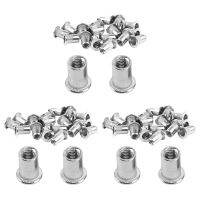 60 Pcs 304 Stainless Steel Rivet Nut Rivnut Insert Nutsert M6X15mm