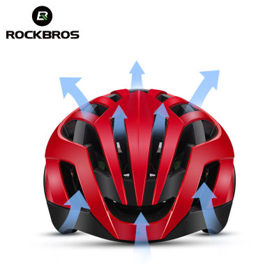 ROCKBROS Cycling Helmet EPS Reflective Bike Helmet 3 in 1 MTB Road Bicycle Mens Safety Light Helmet Integrally-Molded Pneumatic