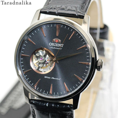 นาฬิกา Orient Automatic Semi skeleton สายหนัง ORAG02001B (ของแท้ รับประกันศูนย์) Tarad Nalika