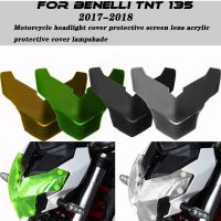 โคมไฟฝาครอบป้องกันอะคริลิคแผ่นกรองแสงฝาครอบไฟหน้ารถมอเตอร์ไซด์สำหรับ BENELLI TNT 135 TNT 125 2017-2018