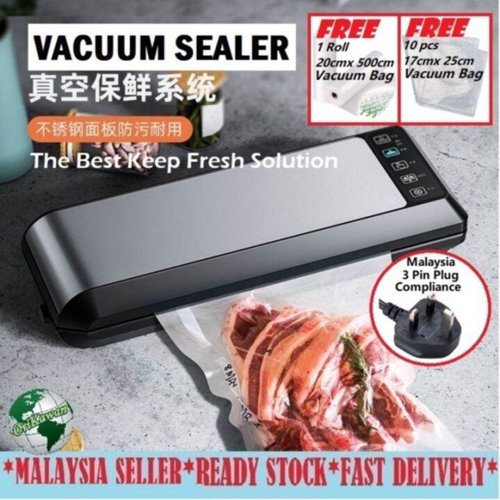 Vacuum Sealer Heavy Duty Food Machine Dry Wet Lazada