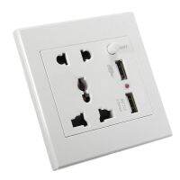 xinhuilinmeimaoyiyou 2.1A USB Wall Charger Socket Universial Outlet Panel wite Swi