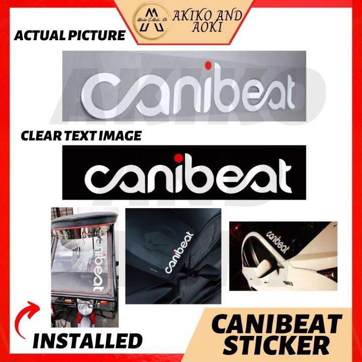 AA Car canibeat hellaflush front glass sticker B47 Fashion Stickers
