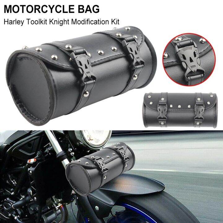 [COD] Motorcycle Tool Bag Front Fork Handlebar Saddlebag Roll Barrel