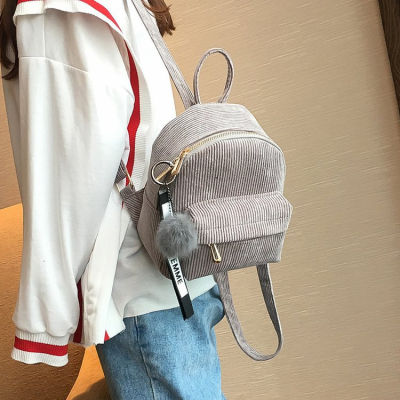 Cute velvet Backpack For Teenagers Children Mini Back Pack Kawaii Girls Kids Small Backpacks female Packbags Fur ball school bag