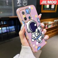 เคส JIUMOO สำหรับ Xiaomi Redmi 12C Redmi A1 Redmi เคส S2ลายการ์ตูนนักบินอวกาศสุดหรูเคสโทรศัพท์ซิลิโคนนิ่มลายด้านข้างสุดสร้างสรรค์เคสป้องกันทนแรงกระแทกกล้องคลุมทั้งหมด