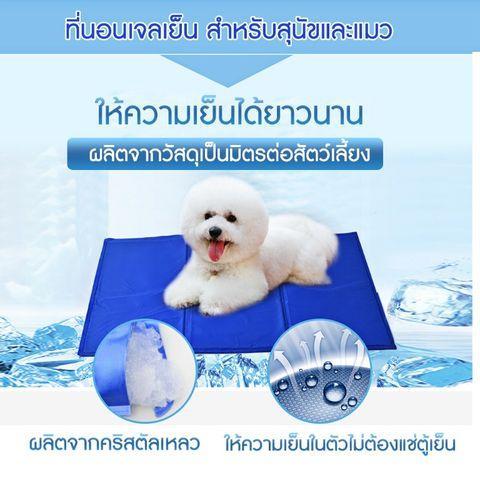 pet-cool-mat-ที่นอนเจลเย็นหมาแมว-เบาะเจลรองนอนหมาแมว-แผ่นเจลเย็นสุนัข-ที่นอนเจลเย็นสำหรับสุนัข-แมว-size-m-40-50-cm-สำหรับ-ชิวาวา-ปอม-ชิสุ-ตัวเล็ก