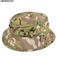 [hot]LIBERWOOD Tactical Boonie Hat Men &amp; Women Top Camo Summer Travel Bucket Hats Hunting Fishing Adjustable Jungle Bush Cap 【hot】 !