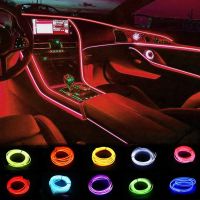 Led Car Interior Lamps Strips 1/2/3/5m Atmosphere Lamp Cold Lighting Ambient Lights Accessories