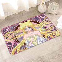 Cute Room Decor Sailor Moon Doormat Entrance Door Cat Bedroom Carpet Pink Bathroom Rug Home Kitchen Mat the Living Rugs Mats For