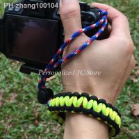 18 Colors Adjustable Strong Camera Adjustable Wrist Lanyard Strap Grip Weave Cord for Para Cord DSLR