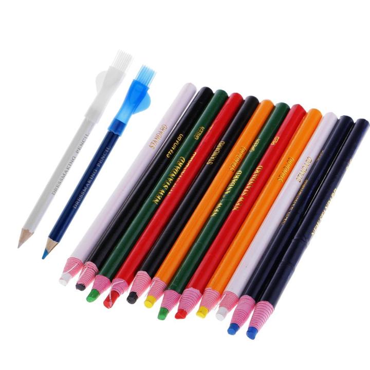 Prettyia 14Pcs Tailor Chalk Pencil Set Sewing Tools Kit For Sketching ...