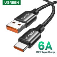 UGREEN 6A USB Type C Cable For Huawei Honor 100W/66W Fast Charging Charger USB C Data Cord Cable For Xiaomi USB C Super Charge