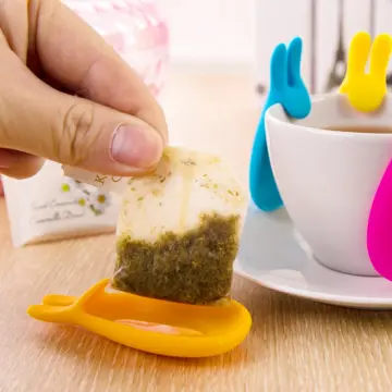 Mug Gift Shape Tea Colors Silicone Snail 10pcs Cup Bag Holder Set