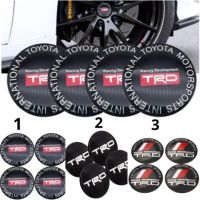 Style TRD - TOYOTA Car Wheel Center Hub Cap Sticker Emblem 04 pcs(03 Models TRD) 56mm