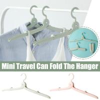 Foldable Travel Hanger Mini Portable Multifunction Dryer Traveling Clothes Clothes Hanger Drying Windproof Non-slip Hanger K6X0