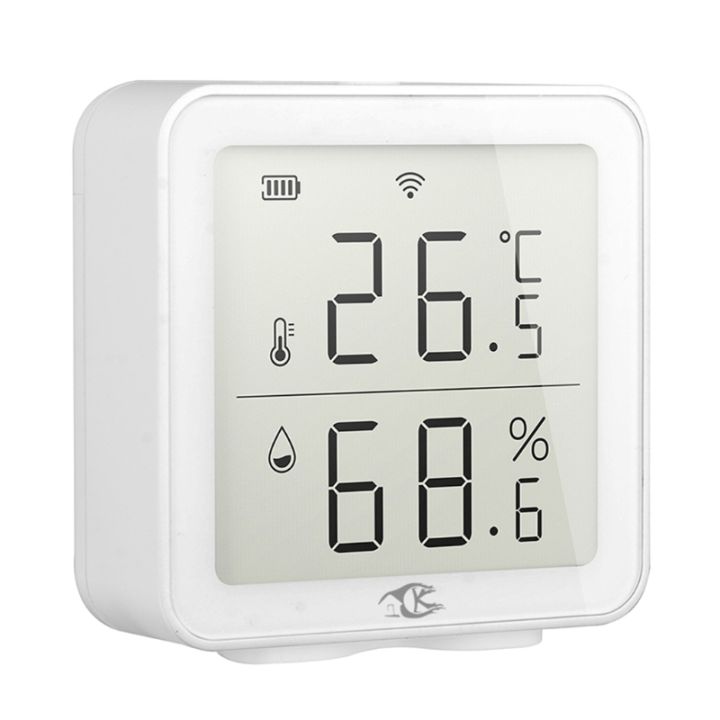 สำหรับ-smart-wifi-อุณหภูมิและความชื้น-sensor-เครื่องวัดอุณหภูมิความชื้นในร่มพร้อมจอแสดงผล-lcd-สำหรับ-home-pet-garage-humido