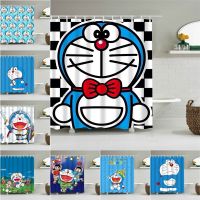 ♝▬ Doraemon Fabric Waterproof Polyester Shower Curtains Bathroom Curtain Bath Cartoon Printing