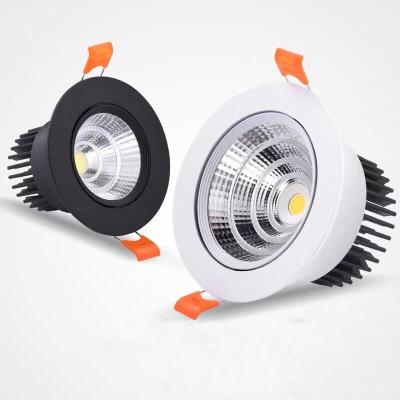 Dimmable AC90V-260V 5W7W10W12W15W18W LED Downlights Epistar Chip COB Recessed Ceiling Lamps Spot Lights For Home illumination