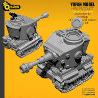 Yufan รุ่น Q รุ่น Tiger Tank เรซิ่นรุ่นรูป Self-Assembled Yfww-2019