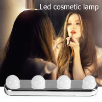 LED Makeup Lamp Battery Powered Vanity Lights for Ceramic Glass Wall Desktop Decoration Night Lighting Gadget