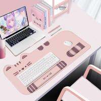 （A LOVABLE） Cute CatPad Table Pad Wrist ThickenedKeyboard Pink Girlswrist Non-Slip Table MatSupplies