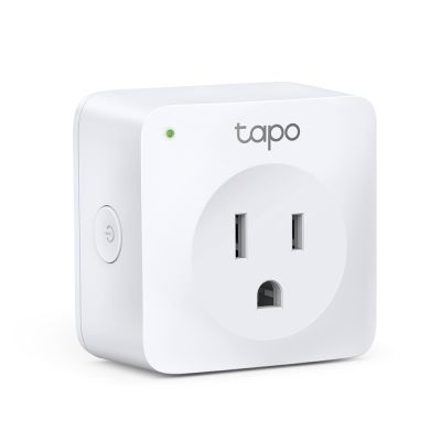 TP Link Tapo P100  Smart Plug Wi-Fi ไม่ต้องใช้ฮับ  ปลั๊กไฟ อัจฉริยะ ตั้งค่าเปิด / ปิด ผ่านแอพ สั่งการด้วยเสียง รับประกัน 1 ปี