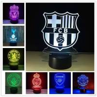 AM Football Club Night Light Real Madrid FCB Menchester Utd LED Lamp Arsenal Bayern Lamp Lighting Remote Gift for Man MA