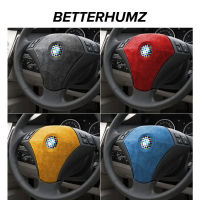 BETTERHUMZ Alcantara ห่อพวงมาลัยฝาครอบถุงลมนิรภัยสติกเกอร์ภายในปุ่มกรอบสำหรับ BMW E60 5 Series อุปกรณ์เสริม