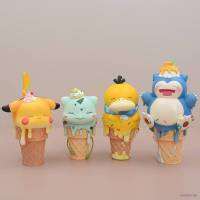 Ns3 ฟิกเกอร์ Pokemon Ice Cream Cone Pikachu Snorlax Bulbasaur Psyduck ของเล่น ของสะสม สําหรับเด็ก