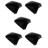 5X 1K8837879 5KD837879 Front Left Door Handle Lock Cylinder Cover for Golf 6 Passat Sharan Skoda Superb Seat Black