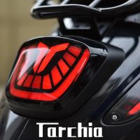 ₪ஐ Motorcycle accessories for Vespa Spring 150 Sprint 150 Water LED Tail Light Turn signal Brake Light Totem Blackened Refit