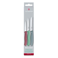 Victorinox มีดครัว Kitchen Knives - Swiss Classic Paring Knife Set, 3 Pcs Fresh Energy 2020 (6.7116.L20)