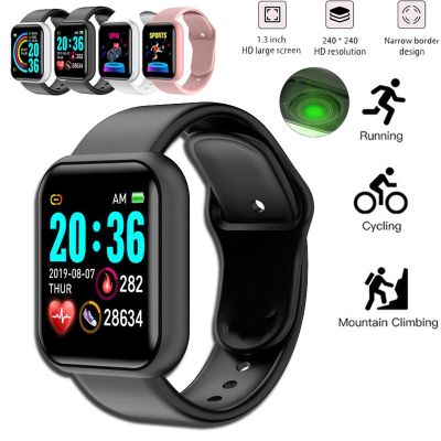 ✎☊ Digital Watch Blood Pressure Heart Rate Monitor Men Women Smart Bracelet IP67 Waterproof Sport Fitness Tracker For Android IOS