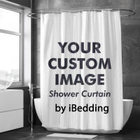 2021iBedding Custom Shower Curtain Bathroom Waterproof Curtains Customized Photo Polyester Bath Decor With Hooks POD Dropshipping