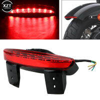 LED สีแดงเบรกไฟท้ายสำหรับจักรยานรถจักรยานยนต์ T Ouring S Portster XL 883 1200แข่ง Cafe บังโคลนหลังขอบไฟท้าย