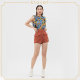 Kloset Kloset High Waist Shorts With Pockets (AW20-P002) เสื้อผ้าแฟชั่น เสื้อผ้าผู้หญิง กางเกงแฟชั่น กางเกงขาสั้น กางเกงพื้น